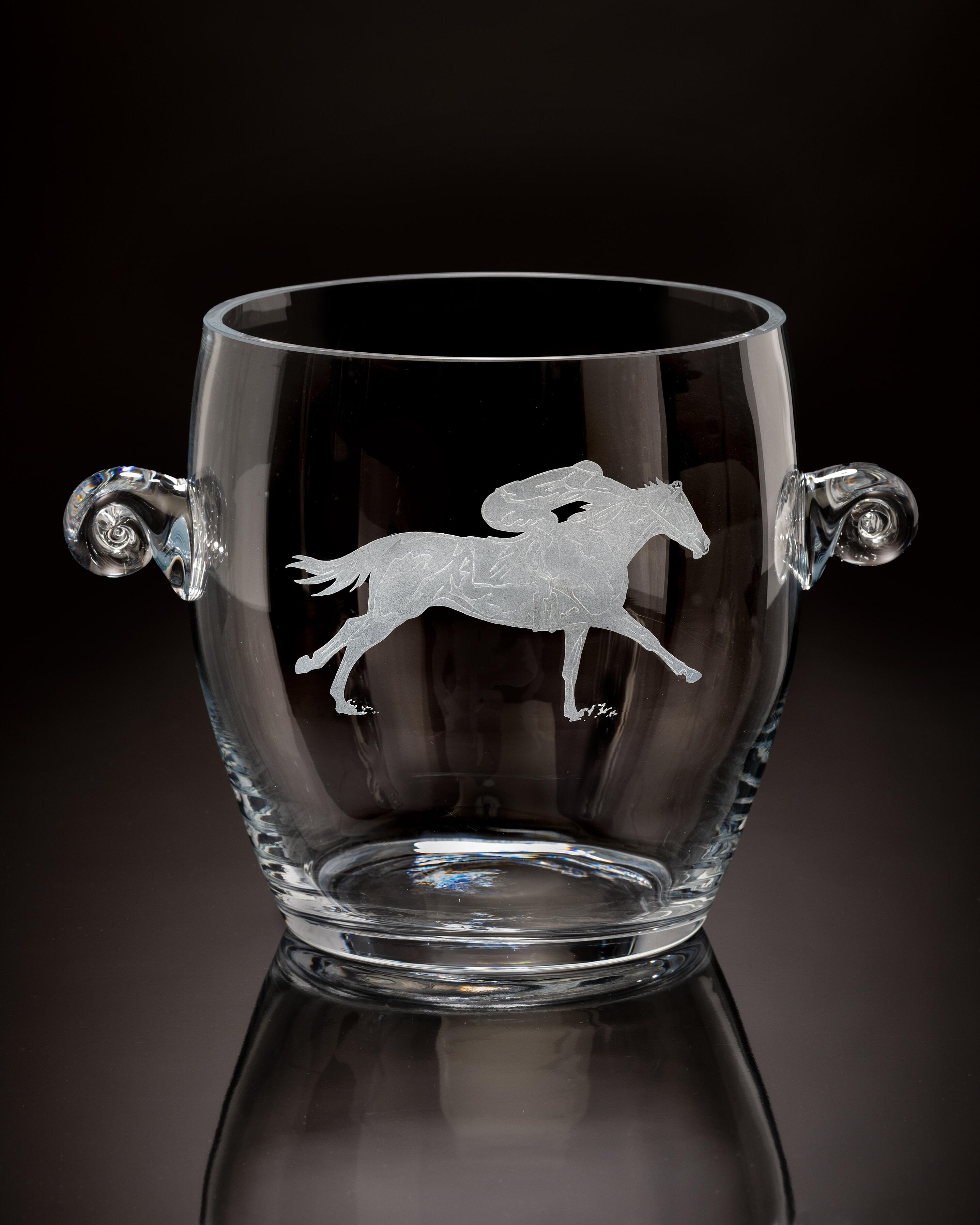 Julie Wear Race Horse Ice Bucket Decanter