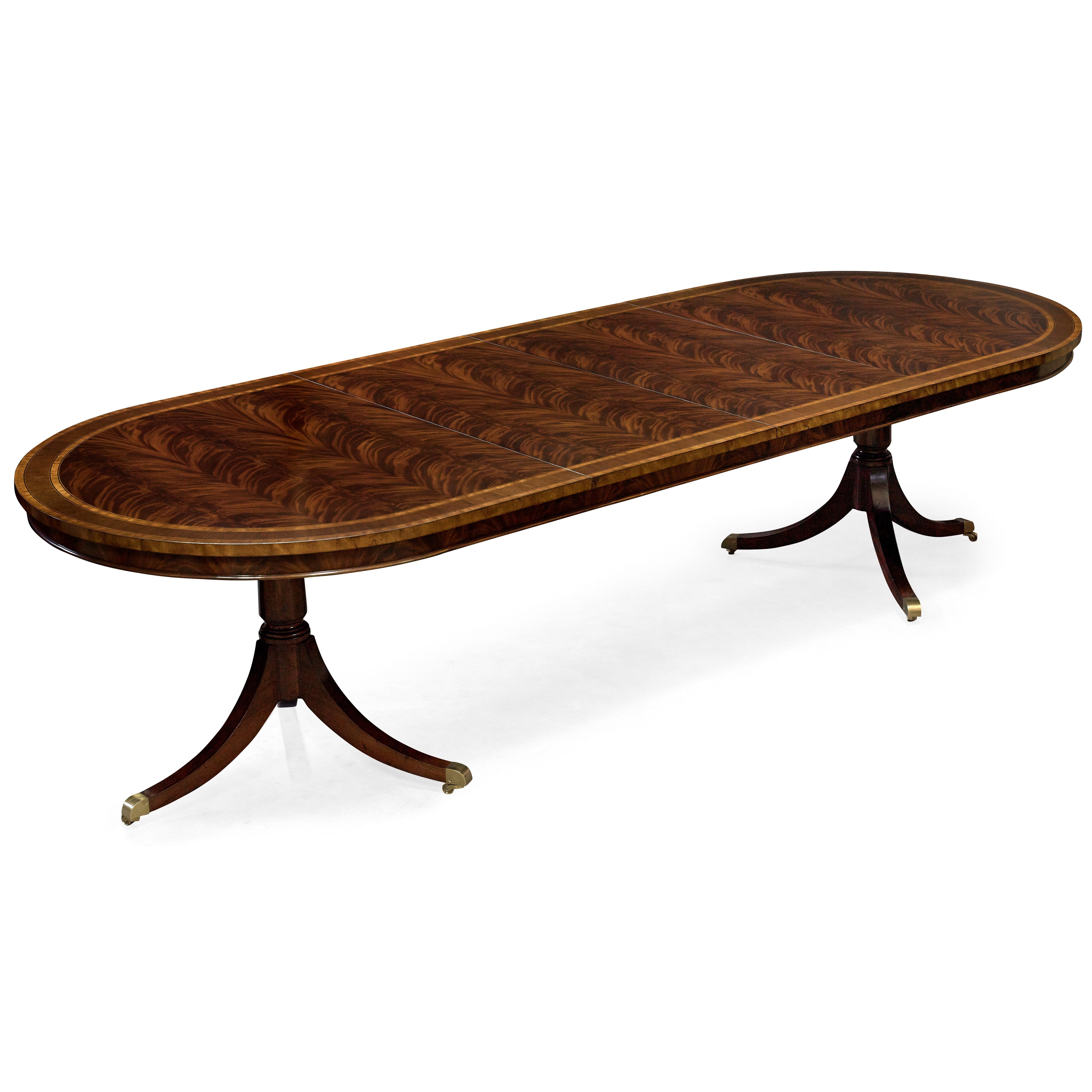 Mahogany Rounded Dining Table