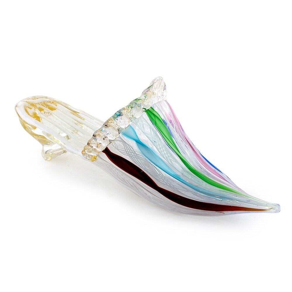ORNAMENTAL SHOES, 2 pcs, gas, probably Murano, Italy. Glass - Art glass -  Auctionet