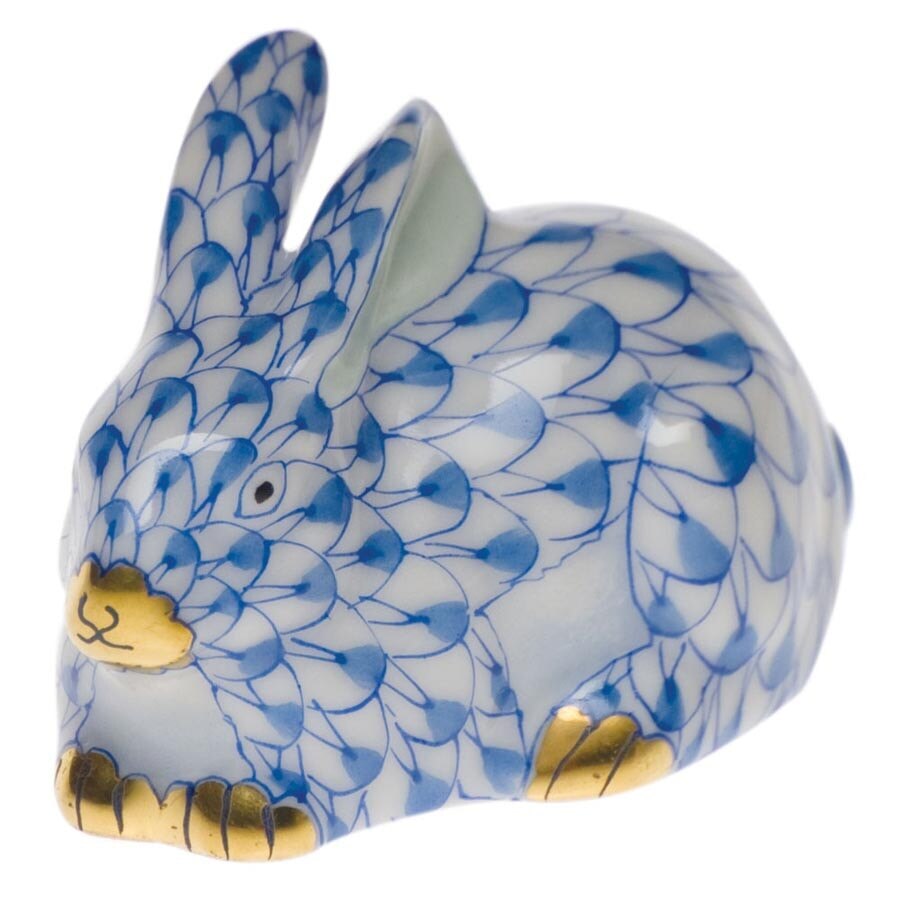 Herend Miniature Lying Rabbit