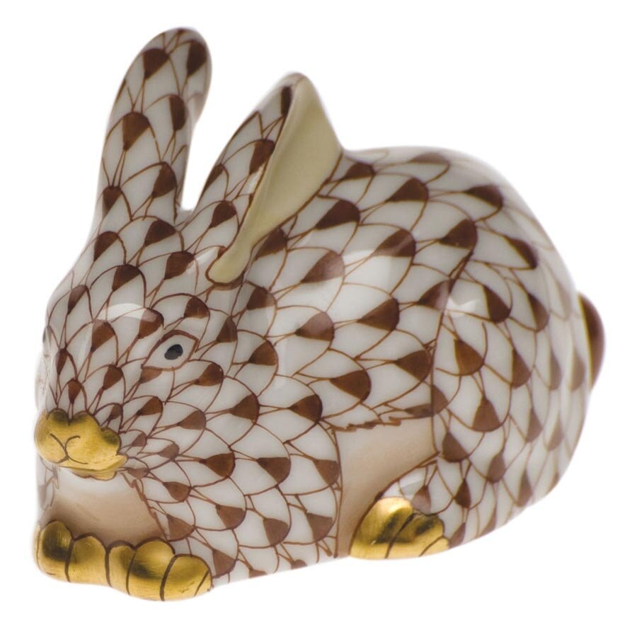 Herend Miniature Lying Rabbit