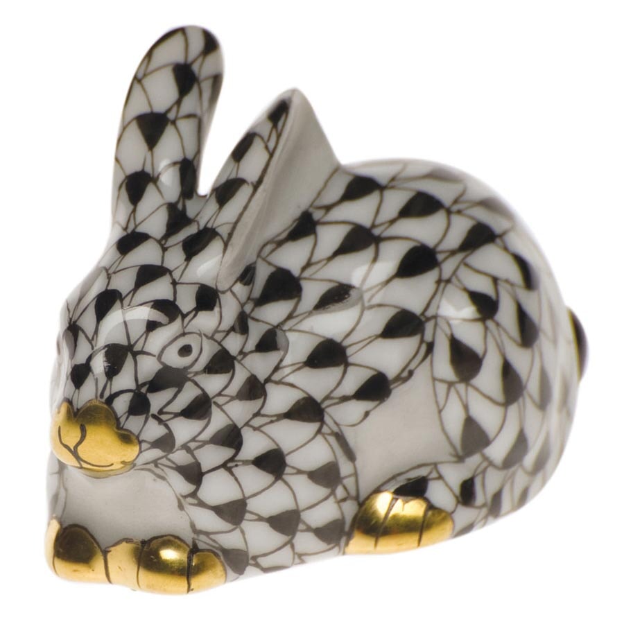 Herend Miniature Lying Rabbit