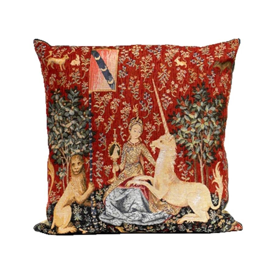 Throw Pillows Unicorn Tapestry Pillow The Lady The Unicorn