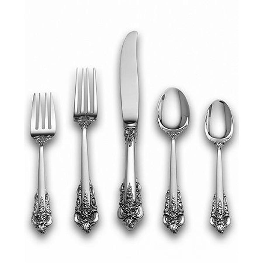 Wallace Grande Baroque Set Posate 5 Pezzi In Argento Sterling | Servizio Da Tavola Con Cucchiaio Da Zuppa - 6